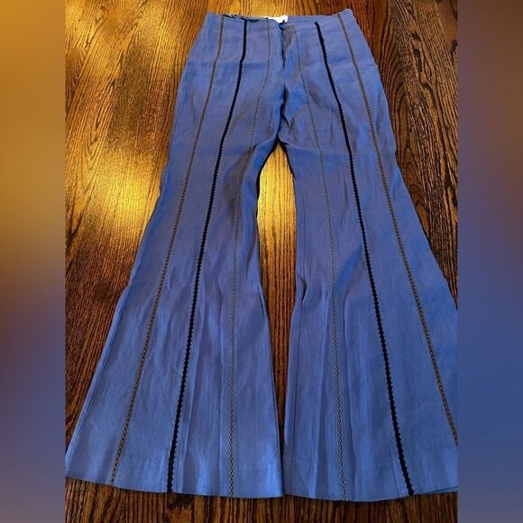 By Anthropologie US 4 Striped Flare Pants Color:
BLUE MOTIF - Picture 5 of 5